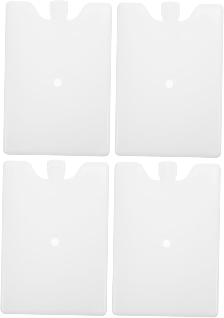 Garneck 4pcs Reusable Ice Packs for Coolers Ice Packs for Food Preservation Non-leak Design Easy to Use for Lunch Boxes and Shipping