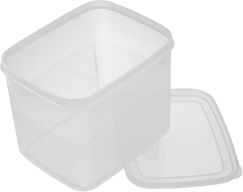 Amosfun Airtight Bread Storage Container Lid Sturdy Plastic Bread Box Loaf Keeper for Kitchen Counter and Baked Goods