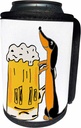 Can Cooler Bottle Wrap - Funny Cute Dachshund Puppy Dog Drinking Beer Dachshund Lover Pets