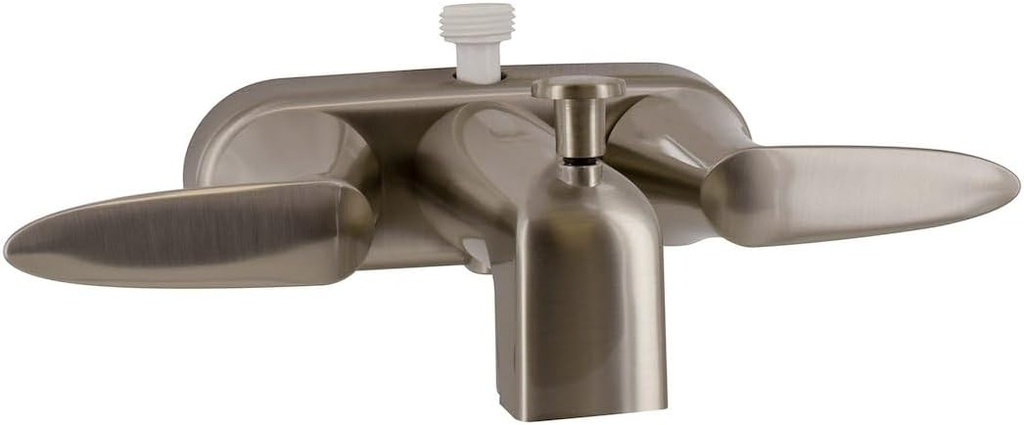 VALTERRA PF223403 Faucet 4" Tub W/Shower D-Spud Brushed Nickel 2-Lever Handle