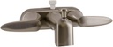 VALTERRA PF223403 Faucet 4" Tub W/Shower D-Spud Brushed Nickel 2-Lever Handle
