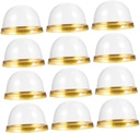 150pcs Plastic Cake Dome Cases for Cupcakes Mousse Pastries Food Storage Containers for Bakery Treats and Events