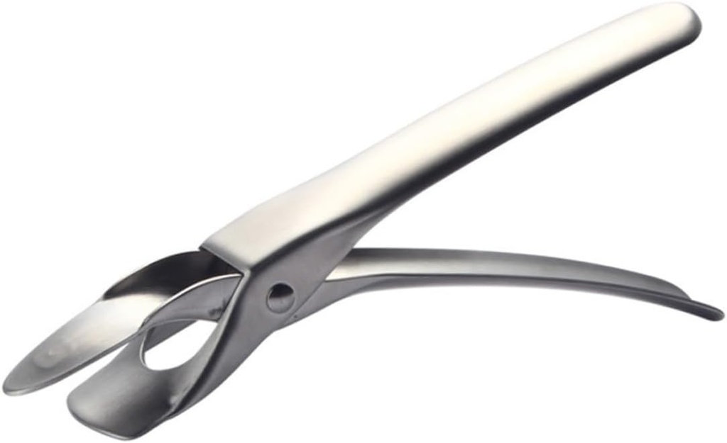 Multifunctional Stainless Steel Plate Clamp Tongs Scalding Kitchen Gripper for Hot Dishes Safe Pot Clip for Microwave Oven Air Fryer and Electric Cooker