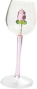 ABOOFAN Creative Rose Glass Goblet for Wine Elegant Stemmed Drinkware for Parties Festivals and Special Occasions for Anniversaries and Celebrations Capacity