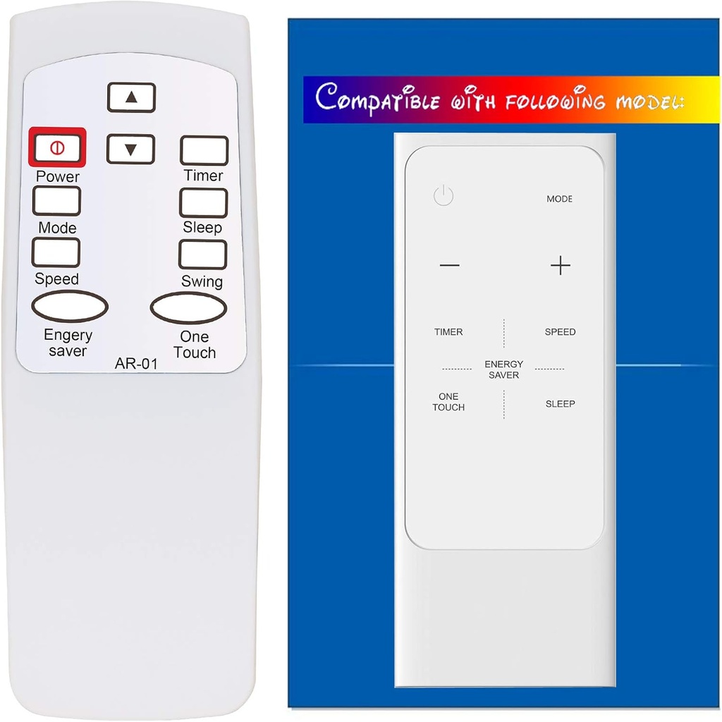 HA-AR-01 Replacement for Ocean Breeze Air Conditioner Remote Control RG15A(B) RG15A(B)/E RG15A1(B)/E RG15A2(B)/E RG15A3(B)/E (This is not a Universal Ocean Breeze AC Remote Control)