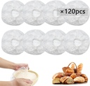 120pcs Shower Caps for Sourdough Bread, Reusable Bowl Covers for Proofing, Plastic Bread Covers With Elastic