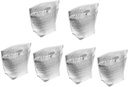 6Pcs Insulated Lunch Storage Pouch with Zipper Design Thermal Food Bag for Cake Picnic Outdoor Travel Aluminum Foil Carry Bag Silver