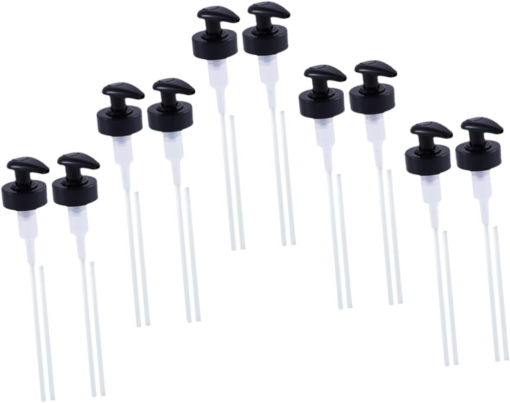 12sets Oyster Sauce Pump Ketchup Bottle Nozzle Squeeze Dispenser Pump Kit