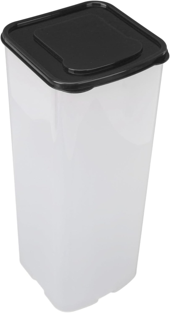 Bread Box, 5.1 X 13.6 in Large Capacity Sealing Bread Storage Container, Sandwich Bread Holder, Sandwich Bread Dispenser with Lid for Home Kitchen Counter (Black)