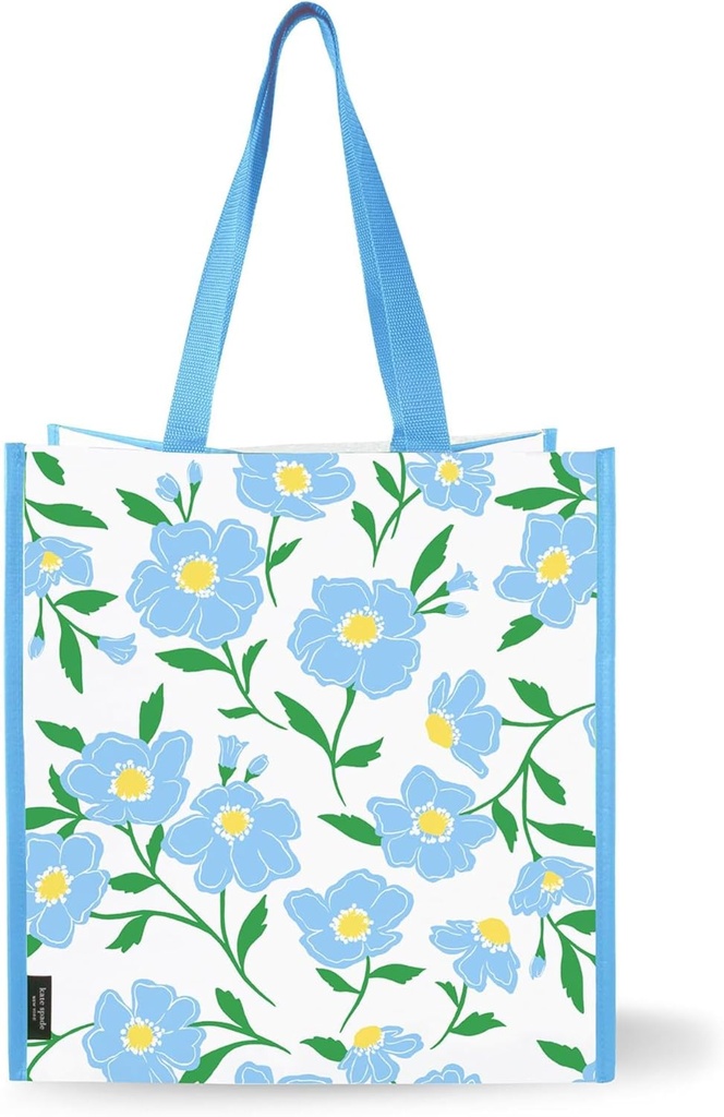 Kate Spade New York Reusable Shopping Bag, Grocery Tote with Shoulder Straps, Large Collapsible Tote