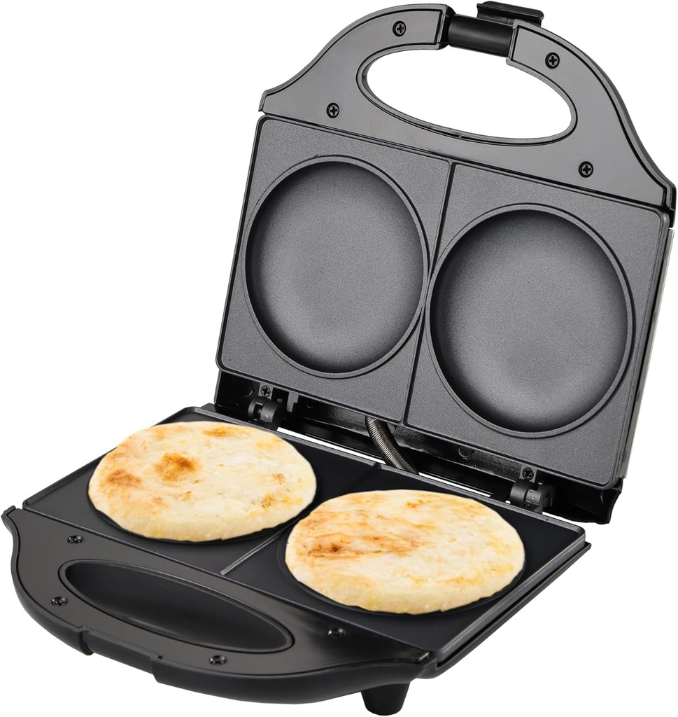 EUROSTAR AR260SB 2-Serving Arepa Maker, Silver