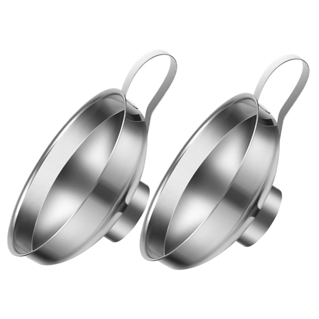 2pcs Extra Large Wide Funnel Canning Jar Funnel Food Transfer Sauce Dispenser Corrosion Resistance