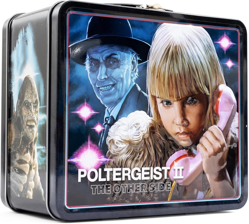Toynk Poltergeist II: The Other Side Retro-Style Metal Lunchbox | Reusable Storage Tin Container