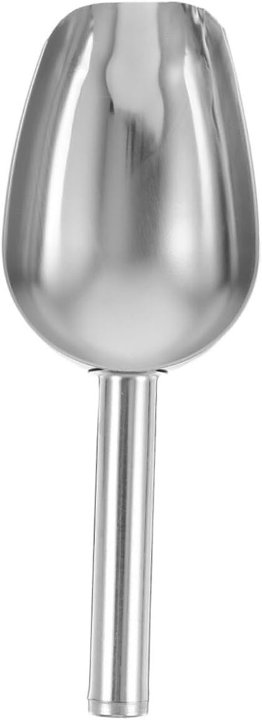 Stainless Steel Ice Scoop Multi Functional Shovel for Ice Cubes French Fries More Lightweight and Kitchen Utensil for Home and Commercial Use