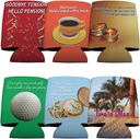 VictoryStore Can and Beverage Coolers - Funny Retirement Themed, Set of 6 Different Fun Designs.