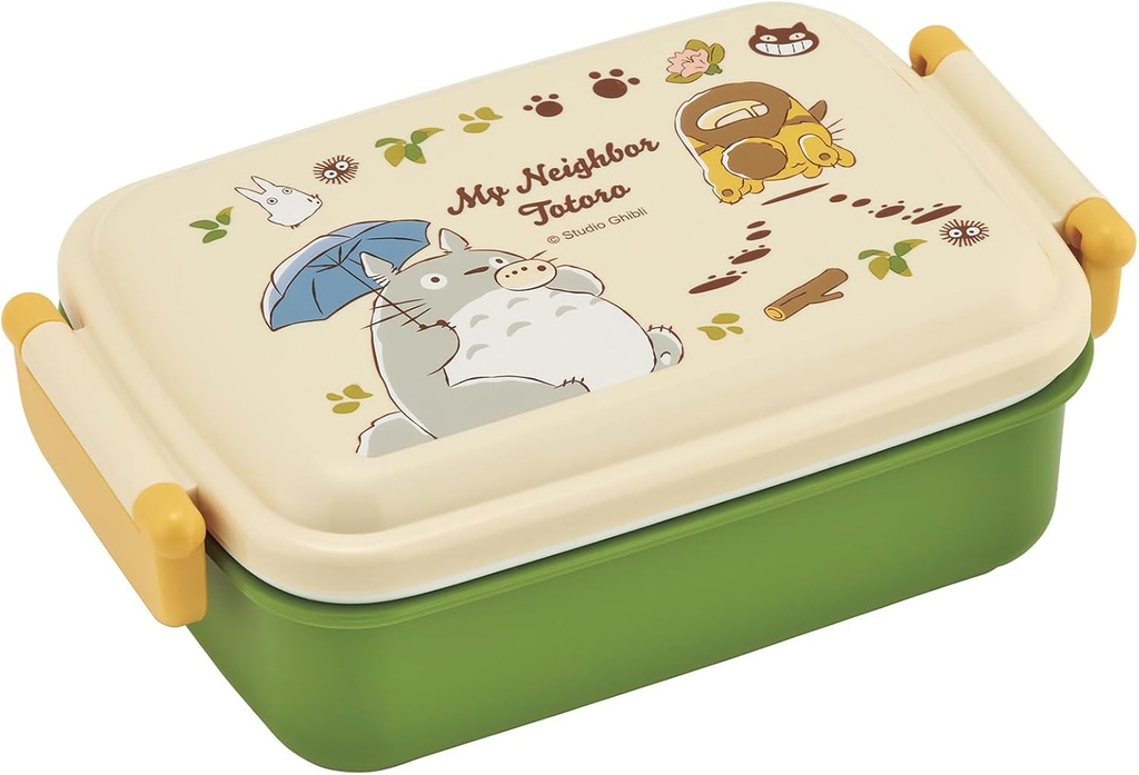 Skater My Neighbor Totoro Bento Lunch Box 15.22oz - Cat Bus - Cute Lunch Carrier with Secure 2-Point Locking Lid - Authentic Japanese Design - Durable, Microwave and Dishwasher Safe