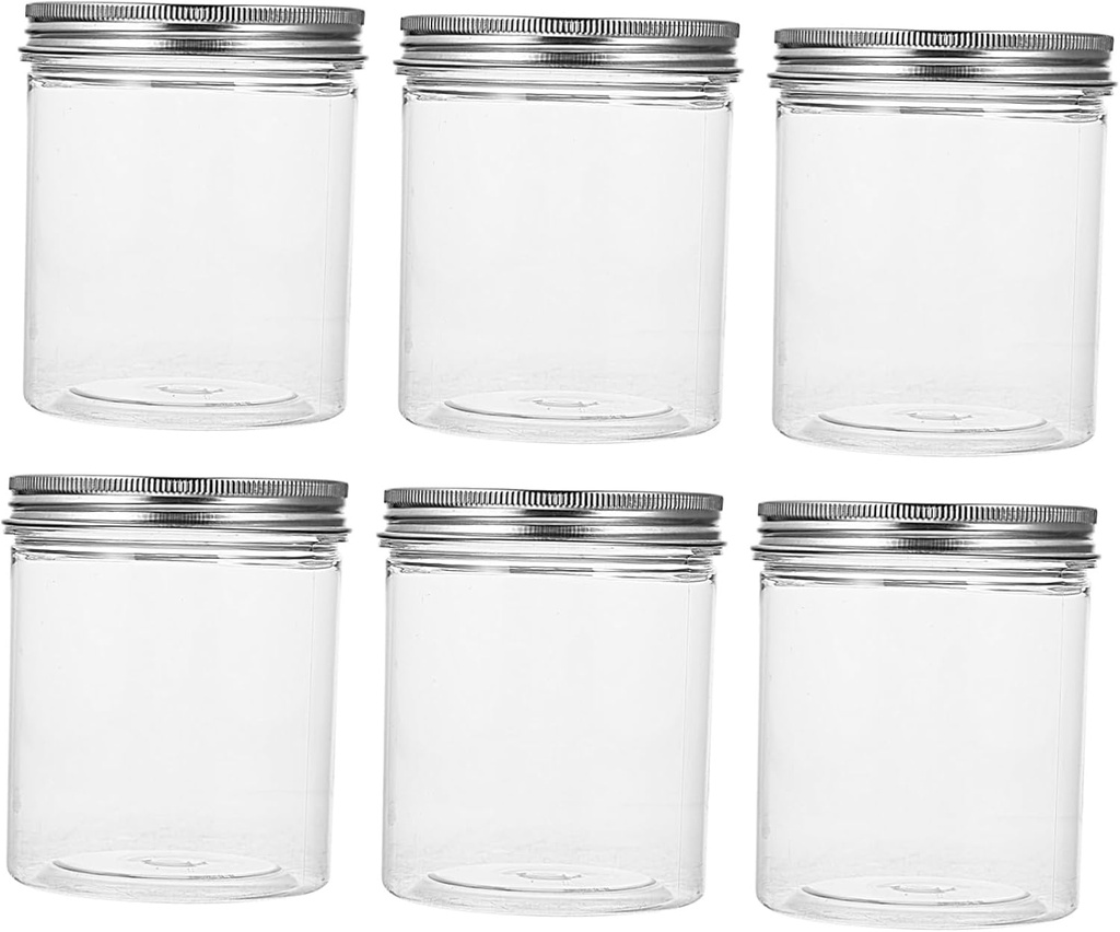 PRETYZOOM 6pcs Cookie Jar Storage Jars Lids Sugar Container Lid for Snack Candy Biscuits
