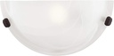 Livex Lighting 4271-07 Oasis 1-Light Bronze Wall Sconce , White