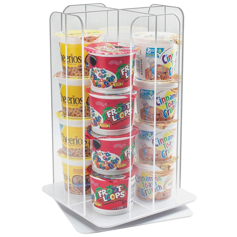 Cal-Mil 1539-12 Revolving Cereal Cup Dispenser, 16.75" Height, 10" Width, 10" Length