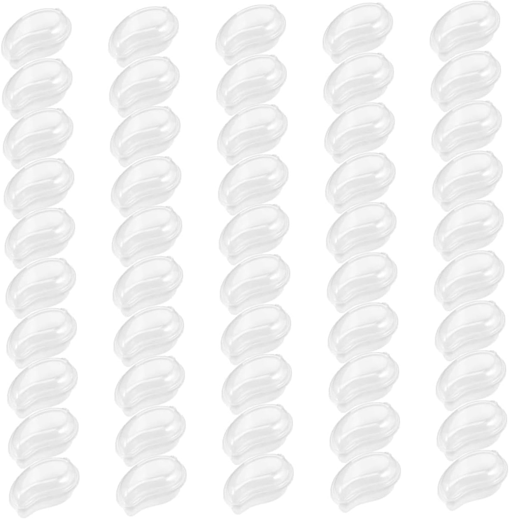 Mango Shaped Plastic Cake Boxes 50Pcs Clear Dessert Containers with Leak-Resistant Closure for Fruit Candy Cupcakes Party and Food