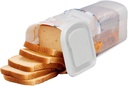 Bread Box with Airtight Lid, Plastic Transparent Bread Storage Container Long Bread Loaf Saver for Sandwich French Fries Nuts Snacks, 34cm