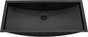 Ruvati 30 x 14 inch Gunmetal Black Stainless Steel Rectangular Bathroom Sink Undermount - RVH6120BL