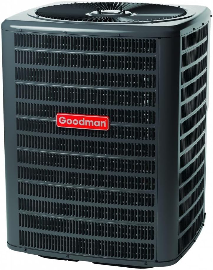 Goodman 2 Ton 14.3 SEER2 Value Series Air Conditioner Condenser (Outdoor Unit Only) - Free Thermostat Included - GLXS4BA2410