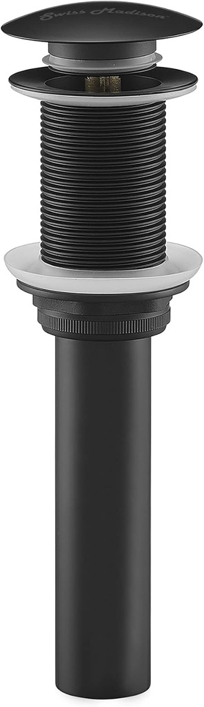 Residential Non-Overflow Pop Up Sink Drain 1.75" in Matte Black