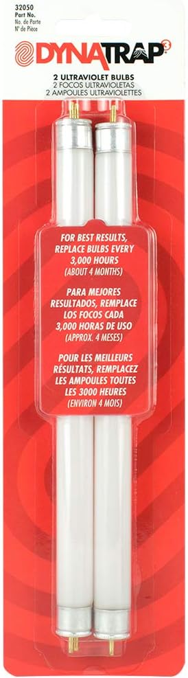 DynaTrap 32050 6-Watt UV Replacement Bulbs for 1 Acre DynaTrap Mosquito & Flying Insect Trap Models DT2000XL and DT2000XLP - 2 Bulbs,White