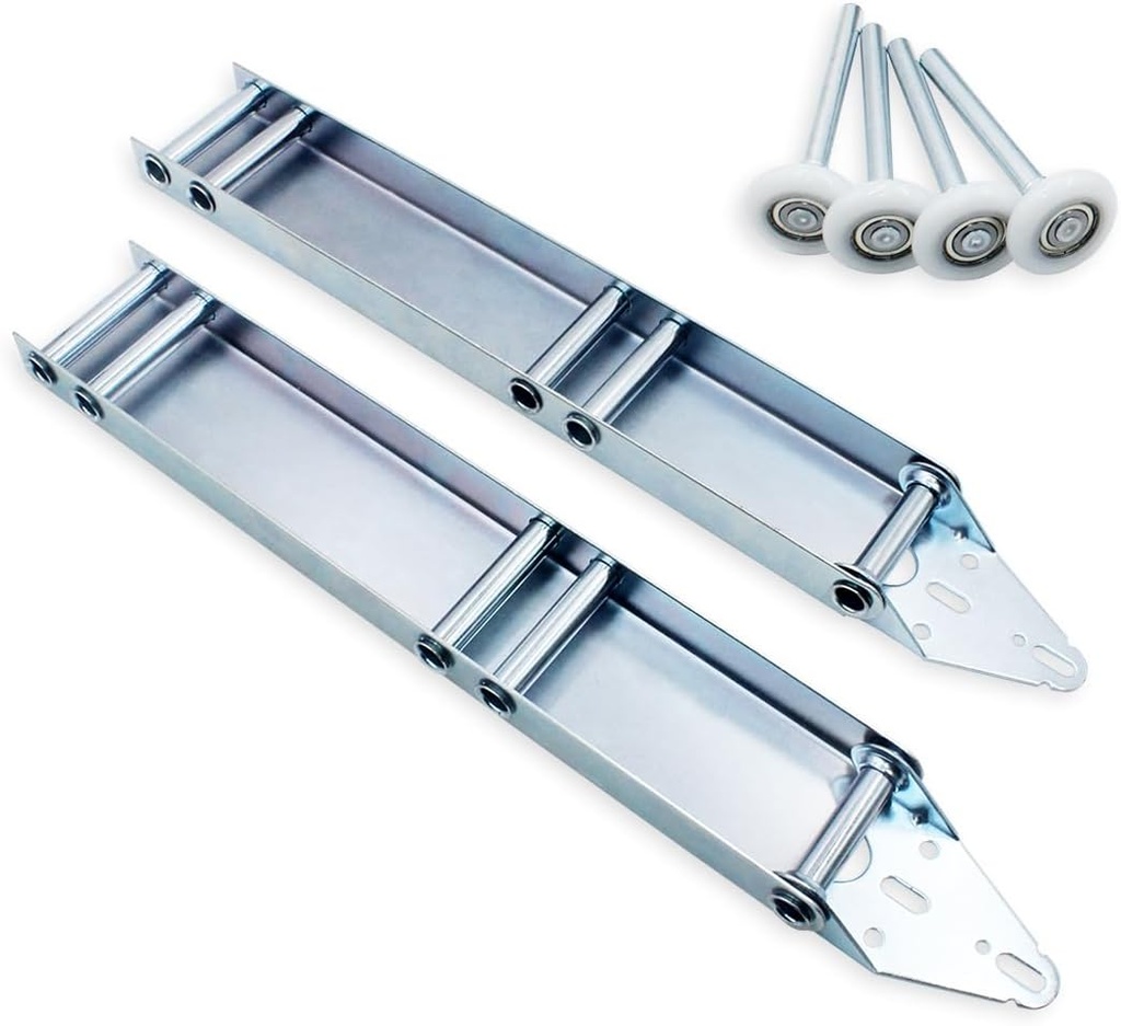 Garage Door Quick Turn Top Fixture Brackets with 4 Nylon Rollers，Garage Doors Parts and Hardware