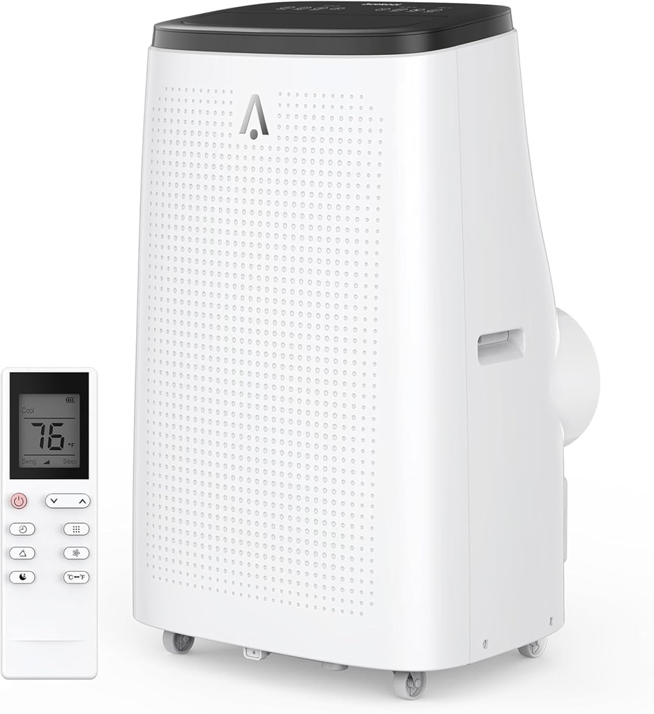 15,000 BTU Portable Air Conditioner 3-IN-1 (Cooling, Dehumidifying, Fan) - Portable AC Units for Rooms | Cools 750-850 sq.ft | 100 Pints/Day | ≤54dB | Window Kit Included, Black-A020B
