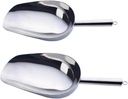 Shovel Stainless Steel Ice Scoop Ice Cube Scoop for Freezer Bin Buffets