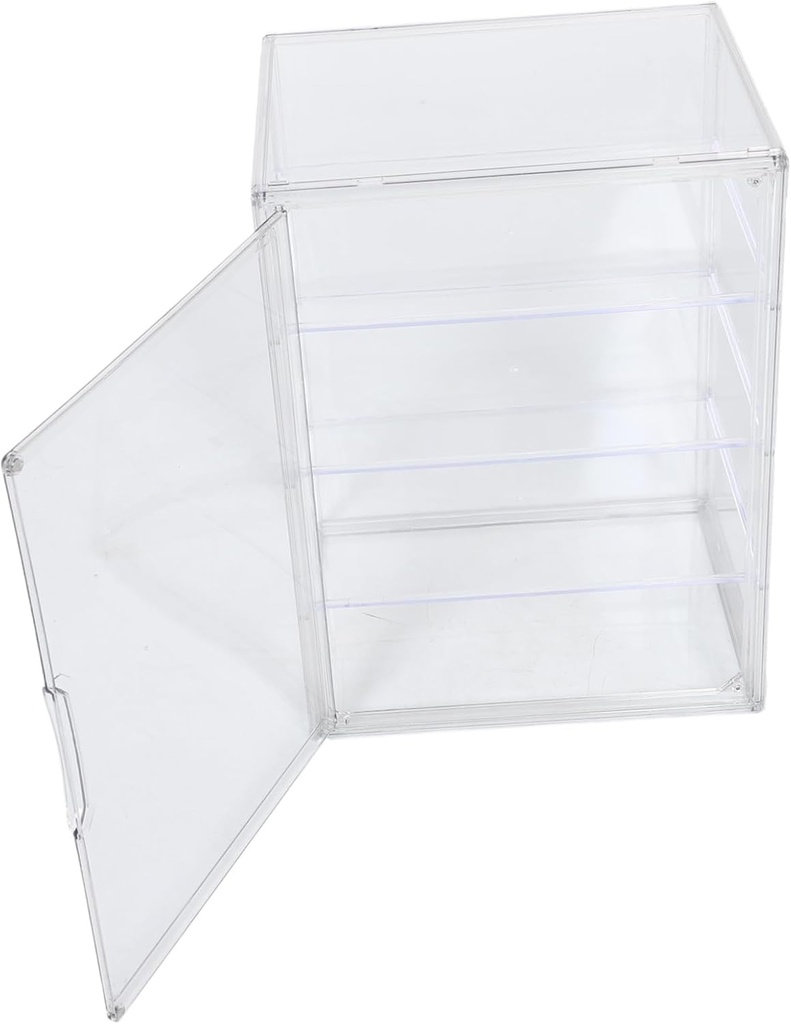 Adjustable Pastry Display Case Bread Storage Magnetic Door Kitchen Counter Bread Box Home Baking Display