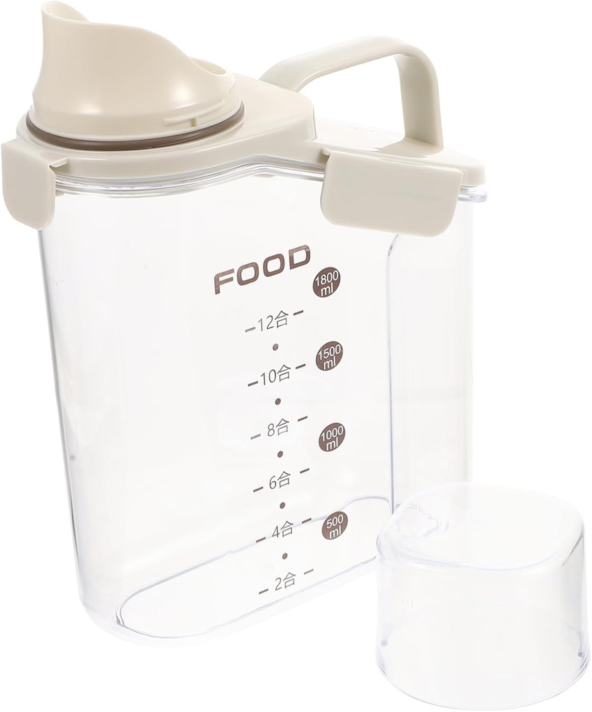 HEALLILY Cereal Storage Container Rice Box Airtight Lids Dried Food Jar for Kitchen Organizing