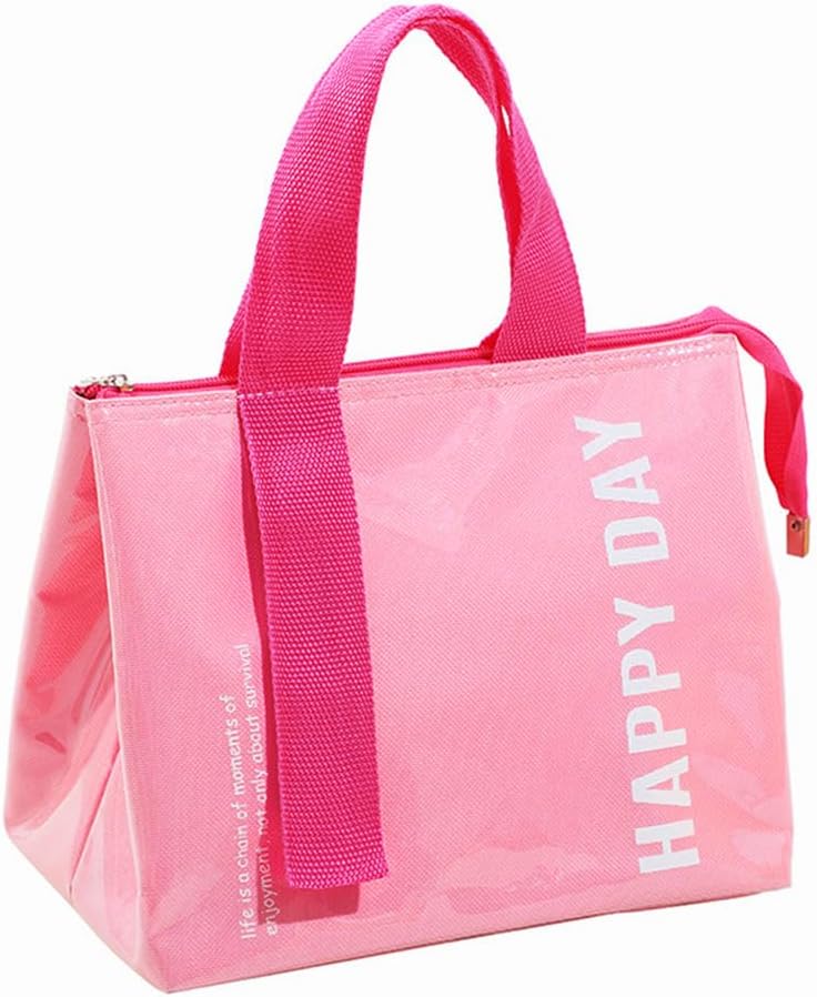 Insulated Lunch Box,Leakproof Waterproof Large Capacity Lunch Bag,Cute Reusable Lunch Tote Bags,Bento Cooler Bag for Work Picnic Travel Beach