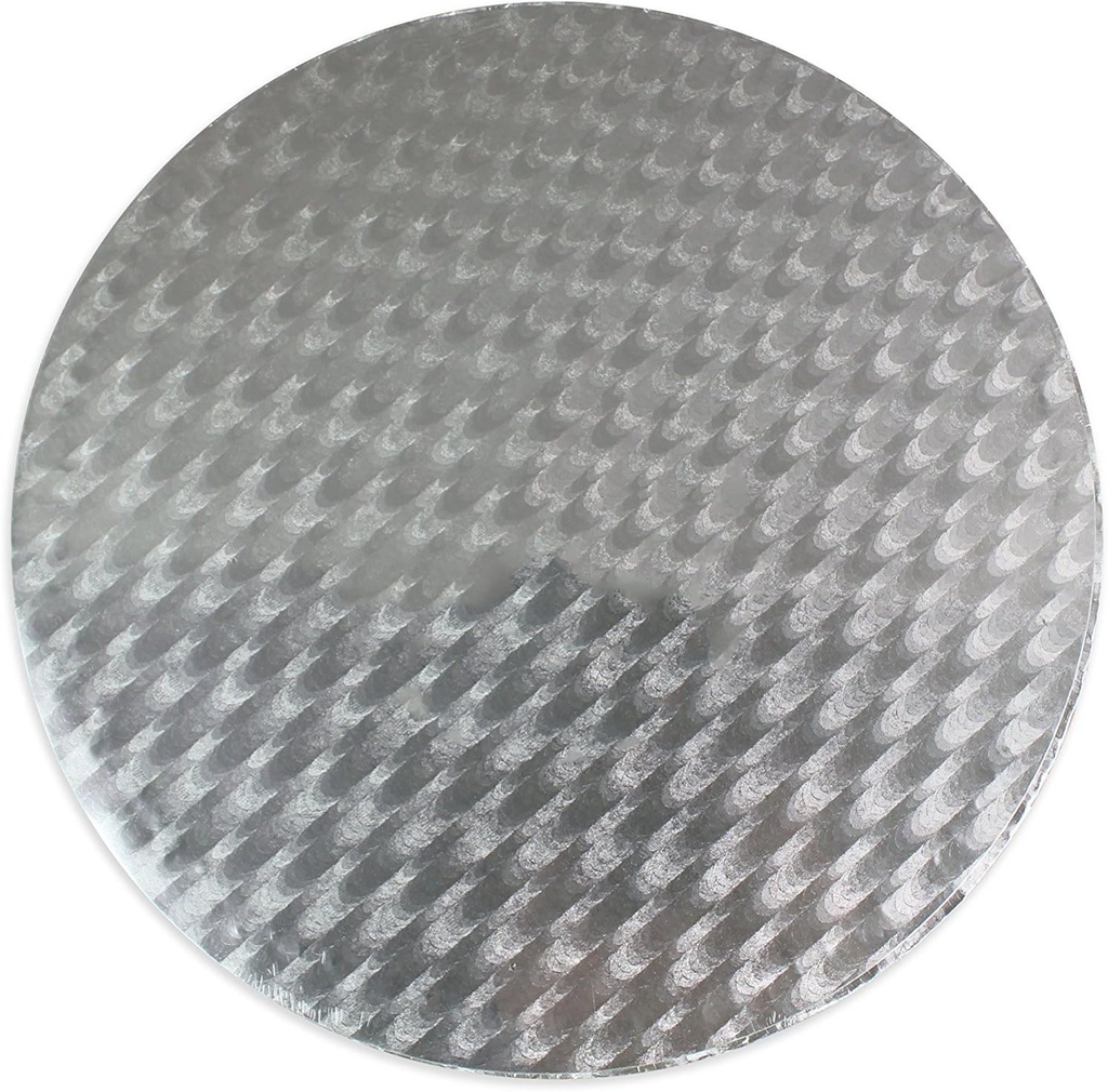 PME Round Cake Board 0.4 in Thick, 18-Inch, Silver