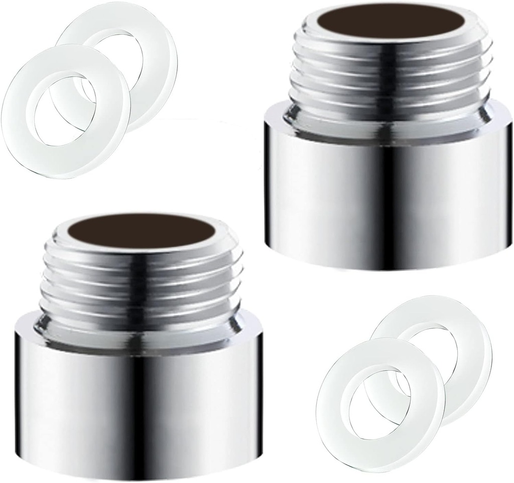 2pcs 20mm Shower Arm Extension, shower arm coupler, Handheld Stainless Steel Shower Head Extension Arm For Bathroom Accessories