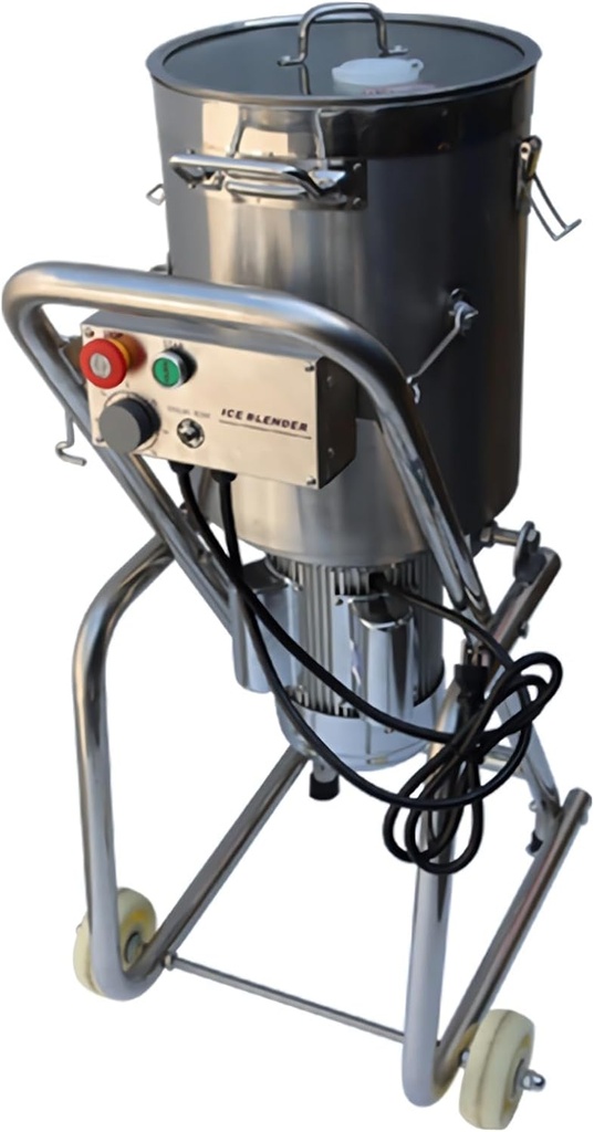 32L Commercial Meat Food Processor Machine, 1800W Stainless Steel Electric Vegetable Blender Cutter Meatball Beater Grinder 1400r/min with Tiltable Bowl for Fruits Ginger Garlic Peanut