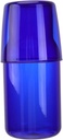 1 Set Glass Cup and Water Kettle Set Water Cup for Home Office Hotel Use Premium High Borosilicate Glass for Cold Beverages Blue