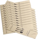 100pcs Kraft Paper Cutlery Holders Durable Utensil Storage Bags for Parties Weddings and Hotels Safe Tear-resistant Paper Pockets for Forks and Spoons