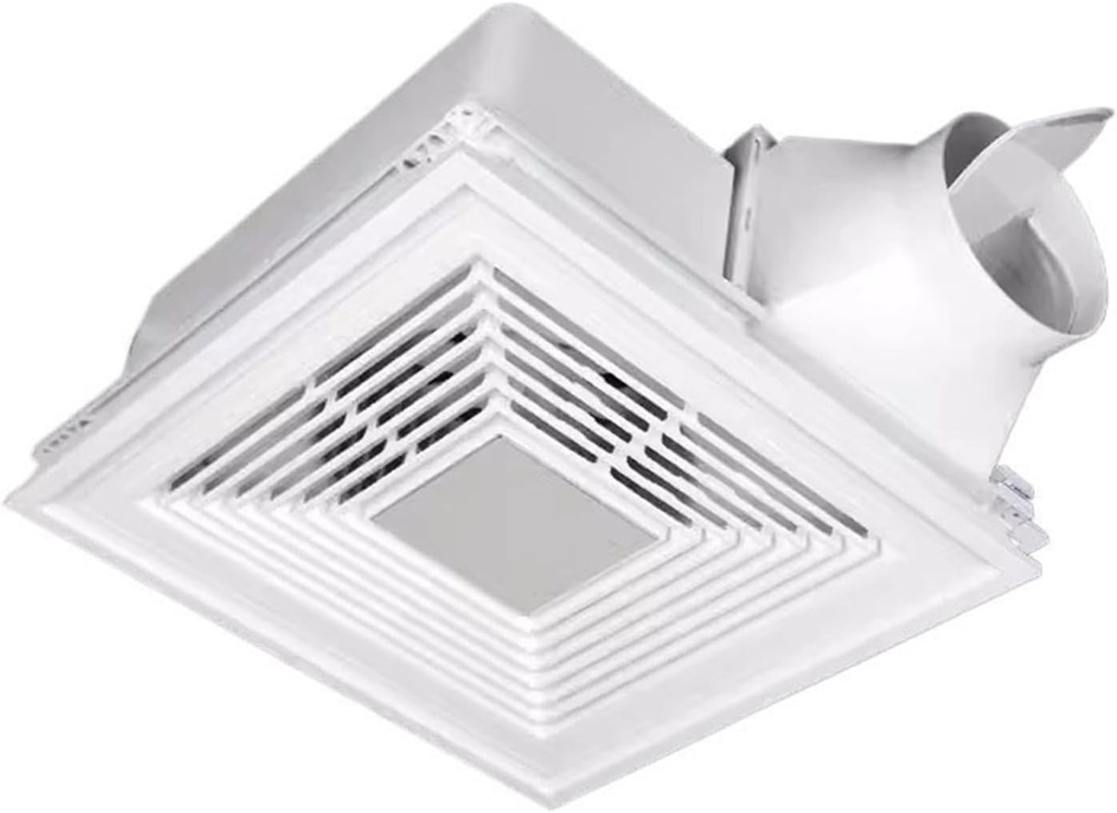 Ventilation Fan Kitchen Grease Extractor Fan Bathroom 60W Powerful Exhaust Fan Integrated Ceiling Mute Ventilation Fan 30 * 30cm Wall-Mounted Vent Fan