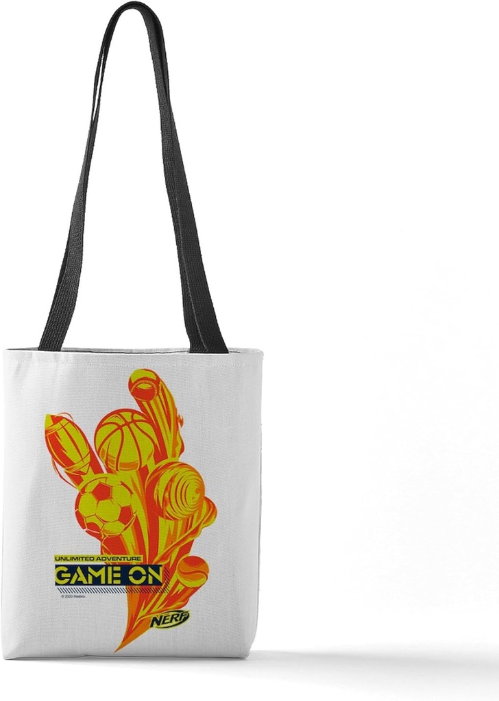 CafePress Nerf Game On Sports 13"x13" Reusable Grocery Shopping Sling Tote Bag