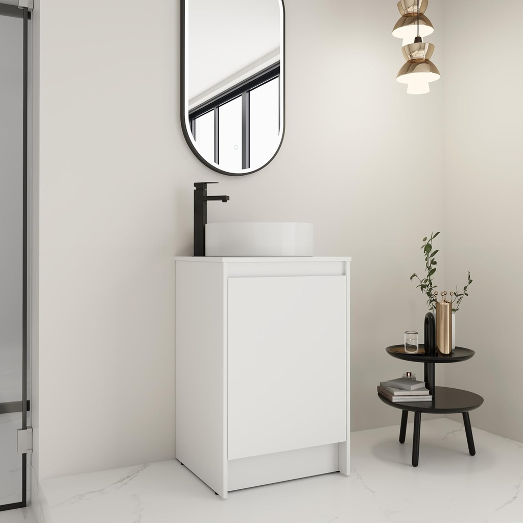 Bathroom Vanity,20 Inch Bathroom Vanity with Sink,Bathroom Sink Cabinet,Freestanding Soft-Closing Cabinet,Small Vanity for Bathroom,Adjustable Storage Shelf