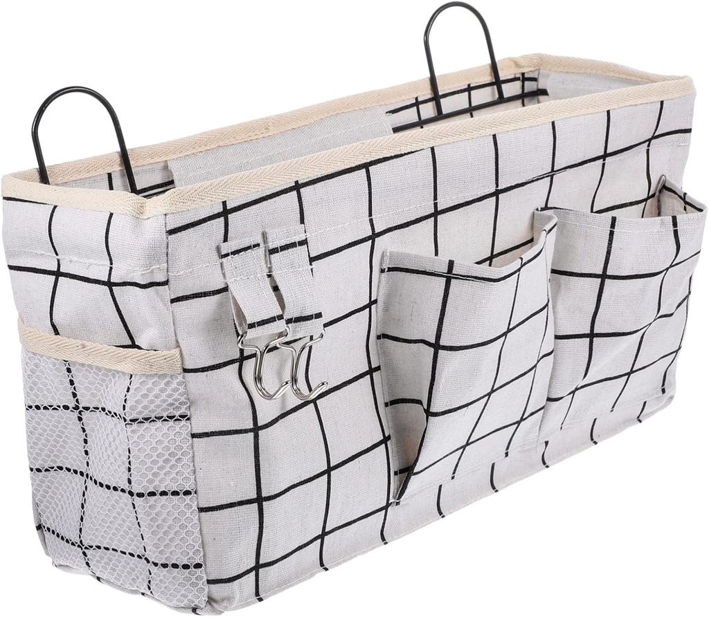 Ciieeo Dormitory Hanging Wall Organizer Basket Multi-pocket Storage for Magazines Laptops and Accessories Space-saving Fabric Design for Bedroom and Bathroom Use