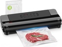 Bonsenkitchen Vacuum Sealer Machine Multi-Functional Food Sealer with 10 Vacuum Bags, Fast-Compact Design, External Vacuum System & Accessory Tube for Freshness Preservation,Black
