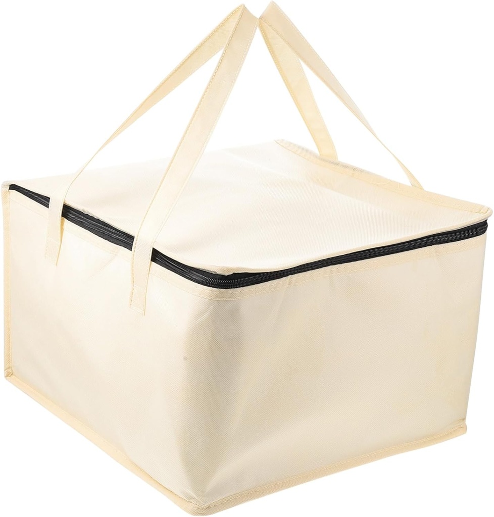 Cabilock Hot Food Bag Insulated Take Carrier for Pizza and Catering Thermal Food Warmer for Outdoor Parties Cake and Snack Storage for Hours