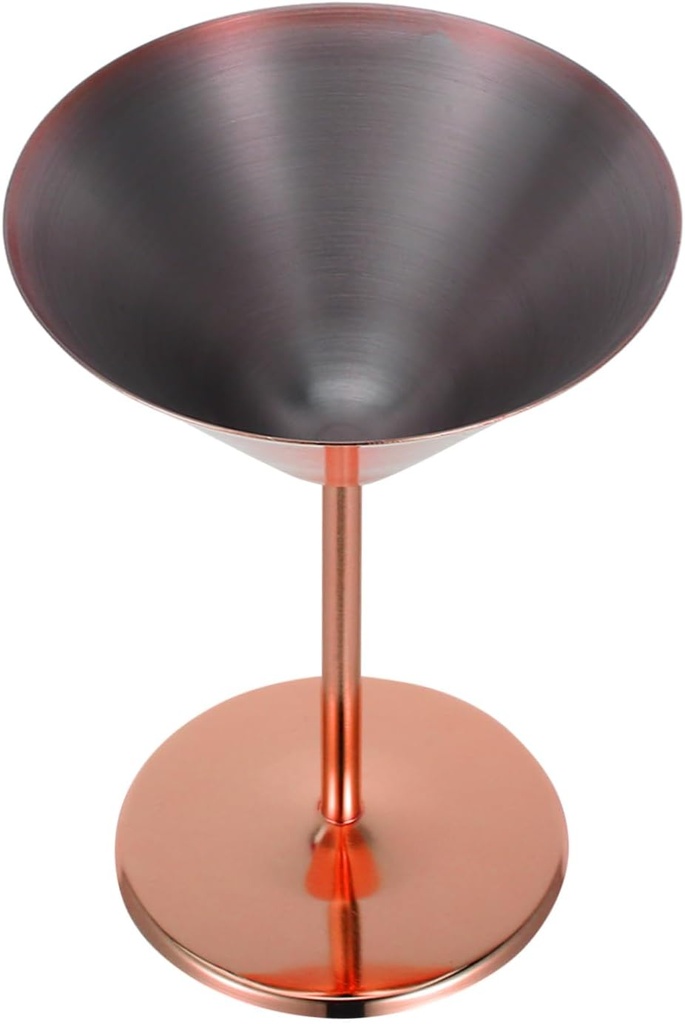 PRETYZOOM Stylish Metal Wine Goblet for Bar Party Cocktail Cups Unbreakable Martini Glasses