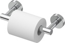 Double Post Pivoting Toilet Paper Holder Wall Mounted Stainless Steel Rustproof Bathroom Tissue Roll Holders Dispenser for Home Commercial Use - Chrome