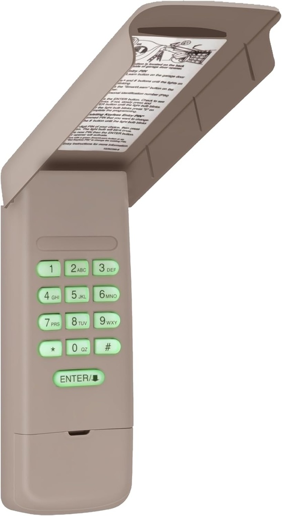 1 for 878MAX 877LM Universal LiftMaster Chamberlain Sears Craftsman Garage Door Opener Keypad, 3-Year-Warranty