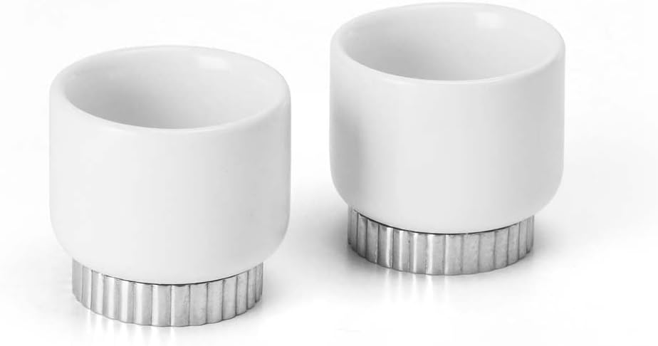 Royal Selangor Hand Finished Hana Collection Pewter Sake Cup Pair Gift